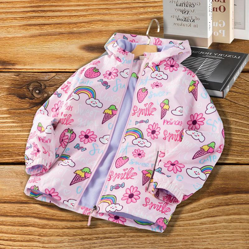 Autumn Windproof & Waterproof Hooded Jacket for Girls - Ideal for Active Kids Size 140 (65-80 jin)
Autumn Windproof & Waterproof Hooded Jacket for Girls - Ideal for Active Kids Size 140 (65-80 jin)