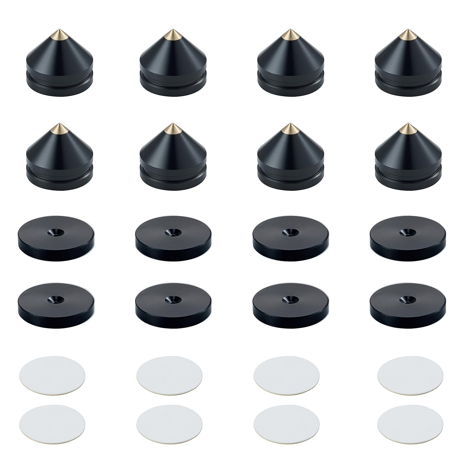 Pailvens Insulator Speaker 8 Стойка для динамиков с металлическими шипами и 16 улучшающими качество звука черными деталями, Стойка, Двусторонние ленты, Антивибрационная,
Pailvens Insulator Speaker 8 Стойка для динамиков с металлическими шипами и 16 улучшающими качество звука черными деталями, Стойка, Двусторонние ленты, Антивибрационная,