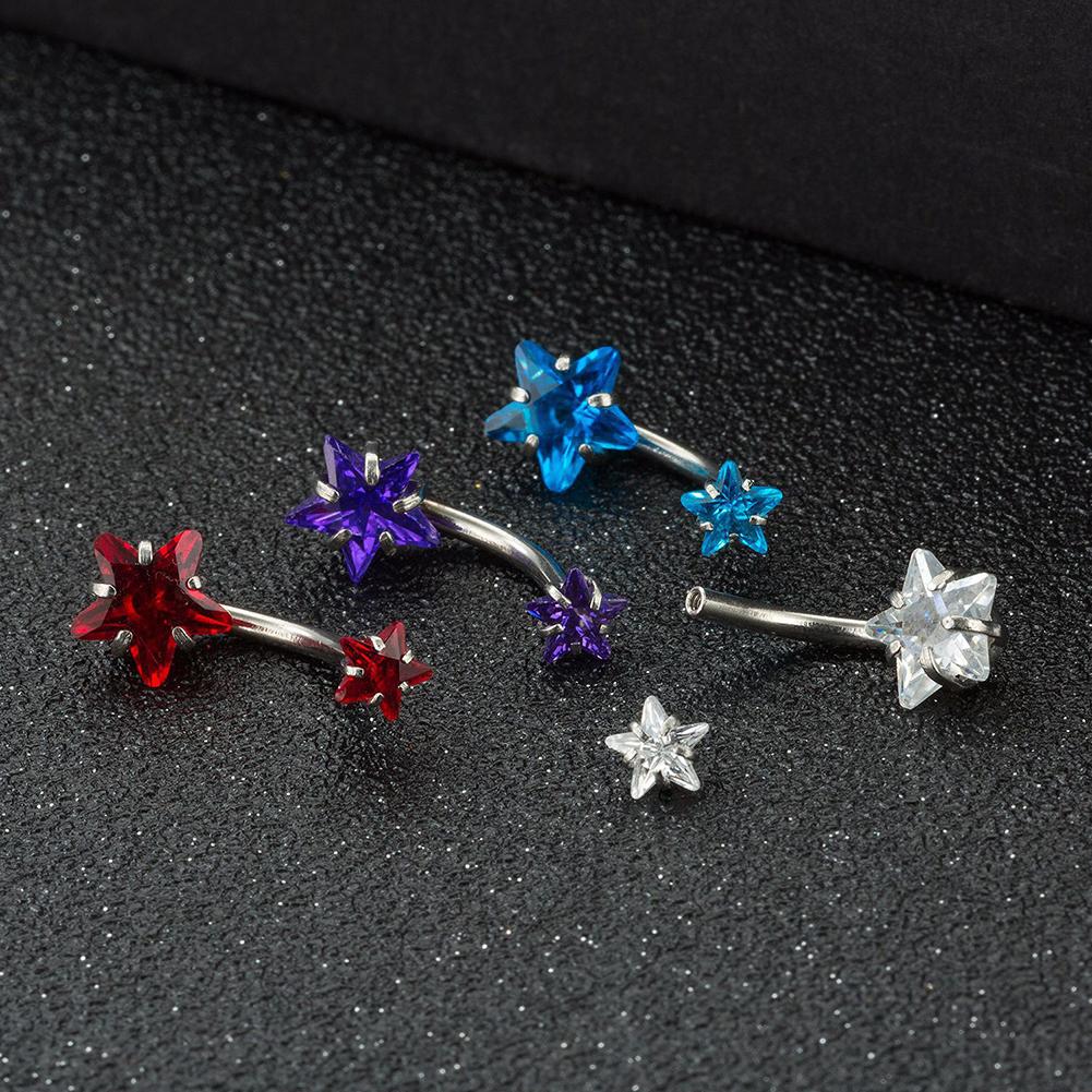 1PC Fashion Personality Pentagram Zircon Stainless Steel Navel Nail Women Body Piercing Jewelry шампанського
1PC Fashion Personality Pentagram Zircon Stainless Steel Navel Nail Women Body Piercing Jewelry шампанського