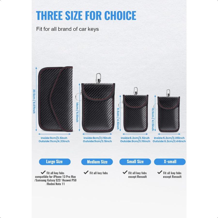 Мешочек Фарадея для ключей от машины Сумка Фарадея Автомобильный держатель для блокировки RFID-сигнала Защитник ключа-брелока Клетка для ключа-брелока Блокировка сигнала Защита от кражи Fo United States
Мешочек Фарадея для ключей от машины Сумка Фарадея Автомобильный держатель для блокировки RFID-сигнала Защитник ключа-брелока Клетка для ключа-брелока Блокировка сигнала Защита от кражи Fo United States