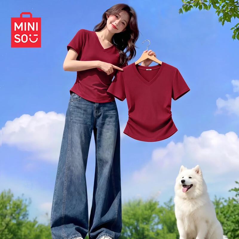 Miniso Women s Slim Fit V-Neck T-Shirt M
Miniso Women s Slim Fit V-Neck T-Shirt M