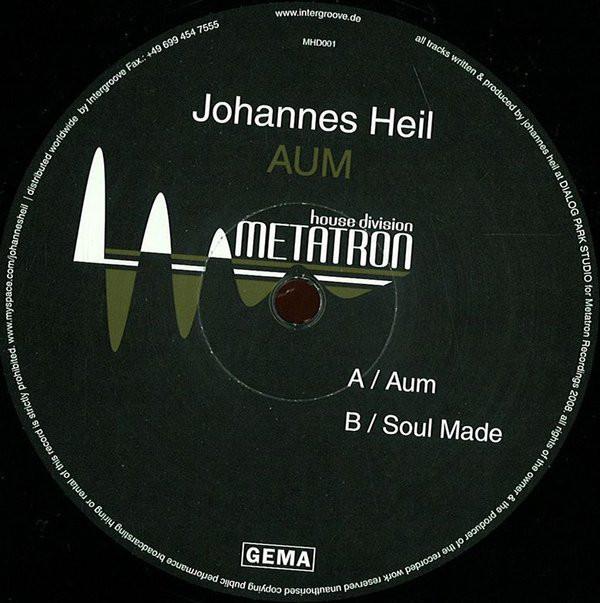 12inch Record JOHANNES HEIL - Aum MHD001 Metatron House 2008 Germany Dance & Electronica Used
12inch Record JOHANNES HEIL - Aum MHD001 Metatron House 2008 Germany Dance & Electronica Used