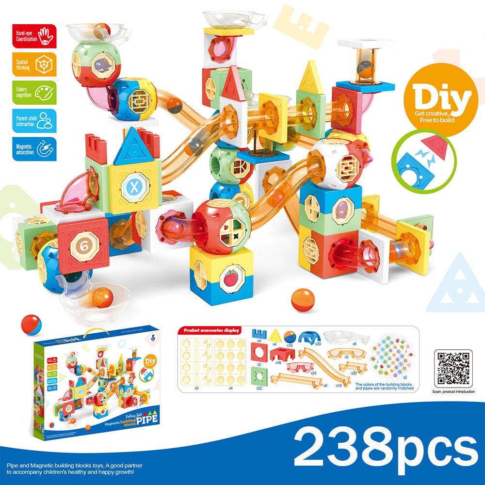 Non-Toxic 238Pcs/267Pcs Gravity Marble Run Toy Building Blocks With 16 Balls Stem Educational Construction Set Creative Diy Track Race
Non-Toxic 238Pcs/267Pcs Gravity Marble Run Toy Building Blocks With 16 Balls Stem Educational Construction Set Creative Diy Track Race