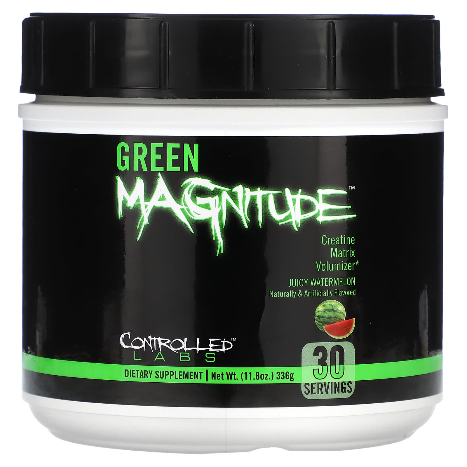 Controlled Labs, Green Magnitude, Creatine Matrix Volumizer, Juicy Watermelon Flavor, 11.8 oz (336 g)
Controlled Labs, Green Magnitude, Creatine Matrix Volumizer, Juicy Watermelon Flavor, 11.8 oz (336 g)