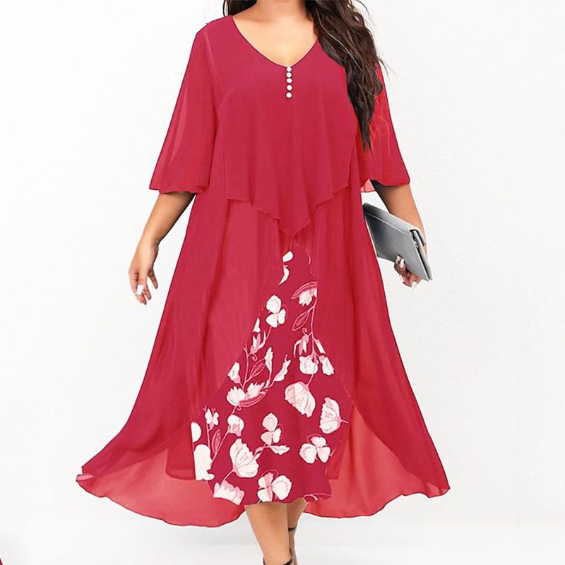 Весняно-осіннє модне жіноче шифонове повсякденне плаття в стилі печворк з двох частин із нерегулярними рукавами XXXXL
Весняно-осіннє модне жіноче шифонове повсякденне плаття в стилі печворк з двох частин із нерегулярними рукавами XXXXL