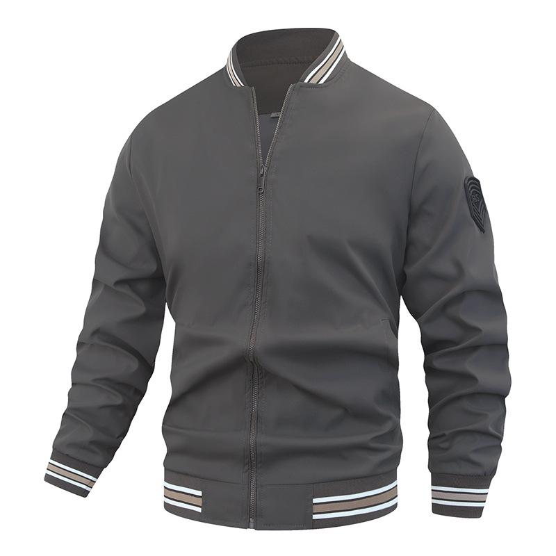 Мужская тонкая куртка в европейско-американском стиле, модная, высокого класса, свободного кроя, на молнии, весенне-осенняя, новая куртка-бомбер S серый
Мужская тонкая куртка в европейско-американском стиле, модная, высокого класса, свободного кроя, на молнии, весенне-осенняя, новая куртка-бомбер S серый