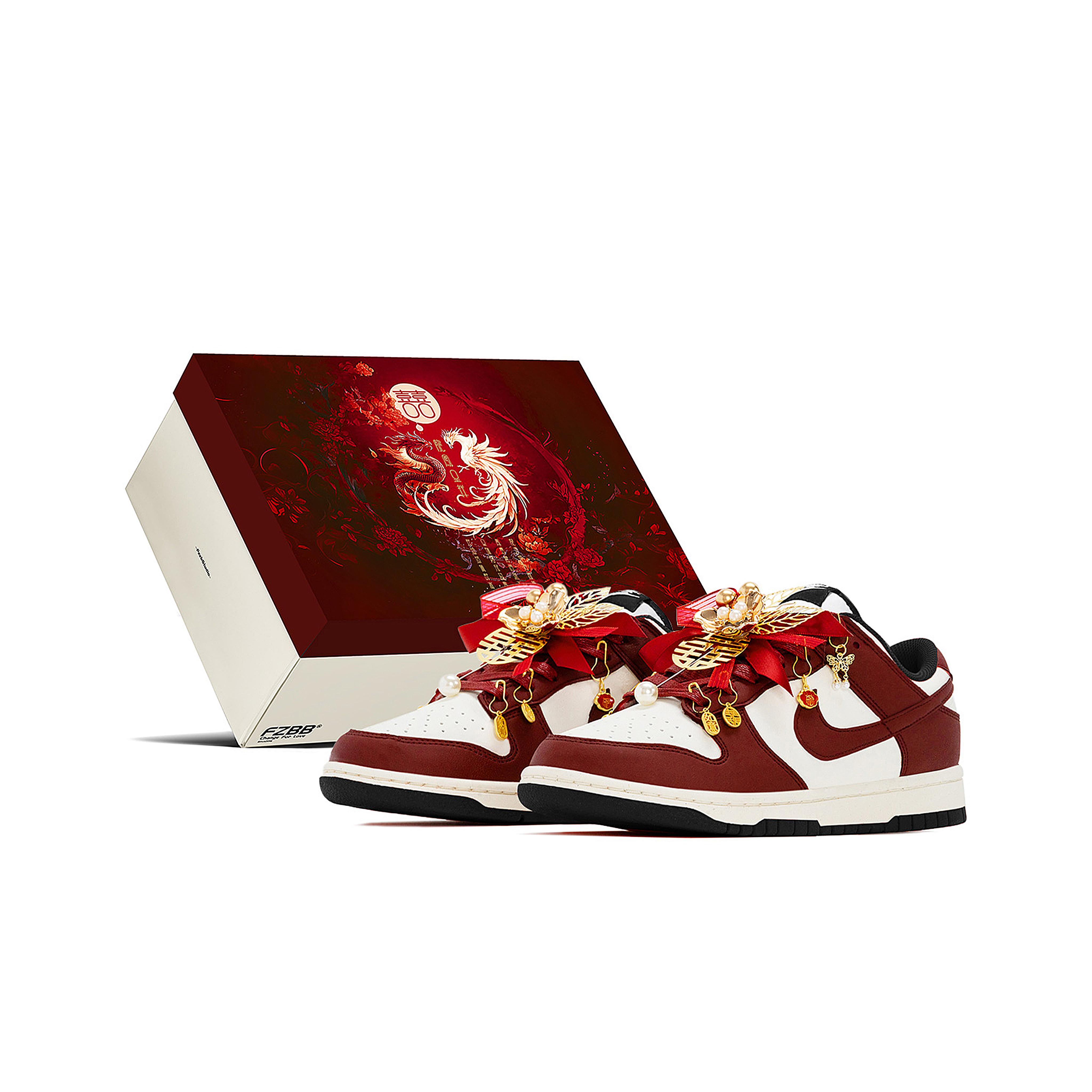Nike Dunk Box, Wedding Shoes, Auspicious Dragon And Phoenix Cushioning Abrasion Resistant Low top Skateboard Shoes DD1391-100(Team2364-S-BOX) 38
Nike Dunk Box, Wedding Shoes, Auspicious Dragon And Phoenix Cushioning Abrasion Resistant Low top Skateboard Shoes DD1391-100(Team2364-S-BOX) 38