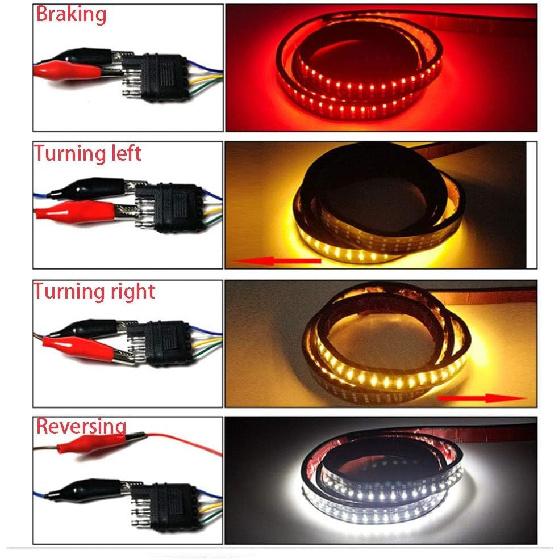 Riloer 60 LED Tailgate Light Strip, Amber/Red/White Triple Row LED Truck LED Light Bar Waterproof Running Reverse Braking Turn Signal for SUV RV
Riloer 60 LED Tailgate Light Strip, Amber/Red/White Triple Row LED Truck LED Light Bar Waterproof Running Reverse Braking Turn Signal for SUV RV