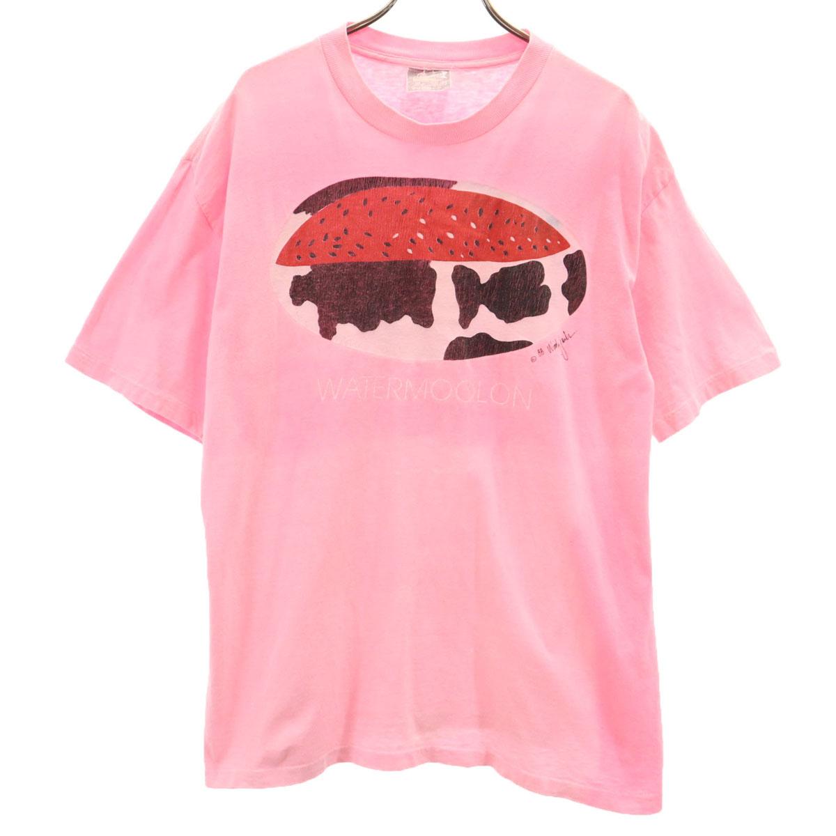 Skkimers 80-е Сделано в США Винтажная футболка с коротким рукавом арбуз Мужская Б/У
Skkimers 80-е Сделано в США Винтажная футболка с коротким рукавом арбуз Мужская Б/У