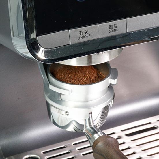 Dosing Funnel Rotation Type Smooth Aluminium Alloy High Strength Coffee Dosing Ring for Kitchen серебряный
Dosing Funnel Rotation Type Smooth Aluminium Alloy High Strength Coffee Dosing Ring for Kitchen серебряный