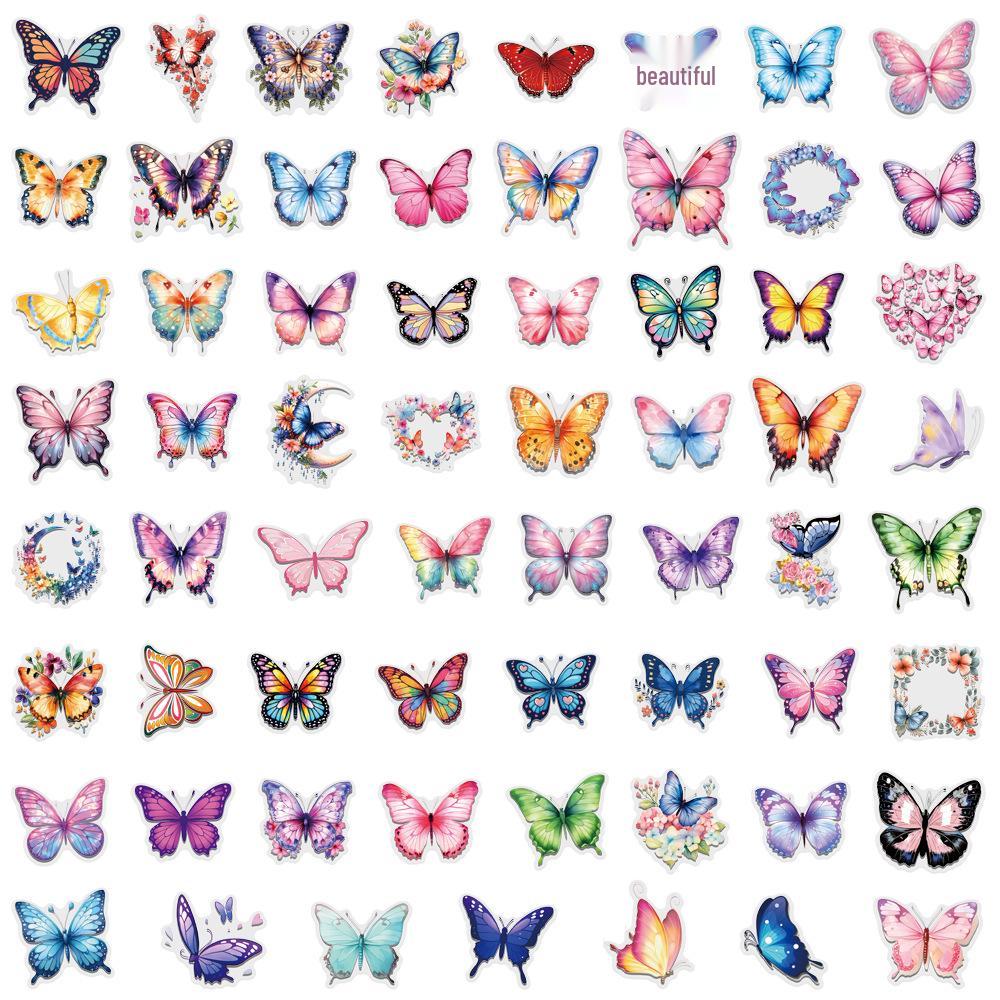 60 Colorful Cartoon Butterfly Stickers for Planners, Stationery, Water Bottles, and Computers - Waterproof Decor Stickers
60 Colorful Cartoon Butterfly Stickers for Planners, Stationery, Water Bottles, and Computers - Waterproof Decor Stickers