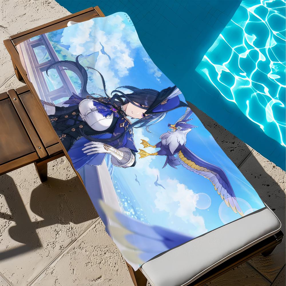 Towel Beach Clorinde Bath Genshin Quick-Drying Lightweight Impact Portable Sauna Camping Swim Pool Travel W40*H60(CM)
Towel Beach Clorinde Bath Genshin Quick-Drying Lightweight Impact Portable Sauna Camping Swim Pool Travel W40*H60(CM)