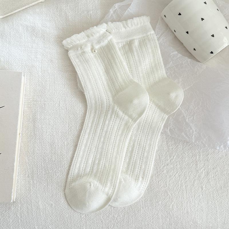 Ballet-style Children s Summer Thin Ankle-length Stockings with Mesh Ventilation, Lace Trim and Pearl Embellishments 1 pair белый
Ballet-style Children s Summer Thin Ankle-length Stockings with Mesh Ventilation, Lace Trim and Pearl Embellishments 1 pair белый