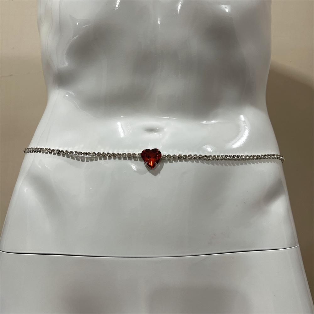 Simple Heart-Shaped Back Chain, Sexy Model Rhinestone Love Waist Chain, Bride Jewelry Waist Chain
Simple Heart-Shaped Back Chain, Sexy Model Rhinestone Love Waist Chain, Bride Jewelry Waist Chain