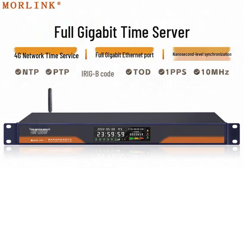 MORLINK Gigabit PTP NTP Time Server with GPS/BeiDou Sync
MORLINK Gigabit PTP NTP Time Server with GPS/BeiDou Sync
