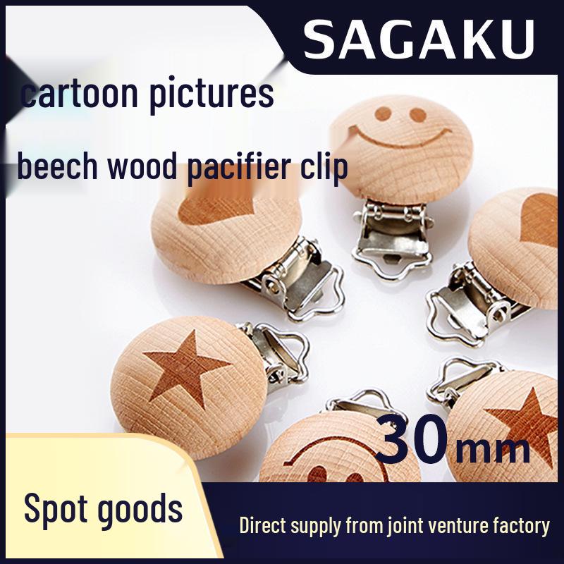 Beech Wood Cartoon Pacifier Clip: Anti-Drop, Holeless, Round Grinding Design
Beech Wood Cartoon Pacifier Clip: Anti-Drop, Holeless, Round Grinding Design