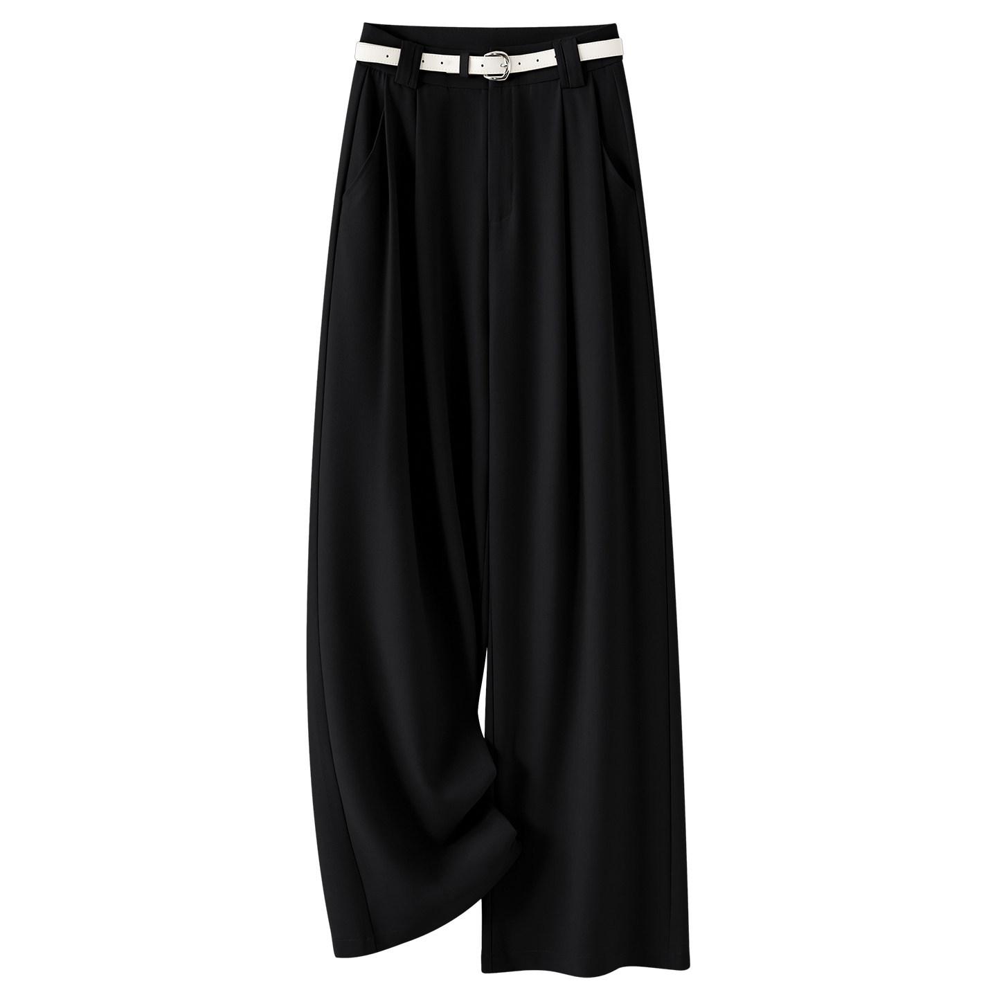Women s Black Wide-Leg High-Waisted Slimming Pants - Spring/Autumn 2026 Petite Vertical Drape Straight-Leg Extra Large чорний
Women s Black Wide-Leg High-Waisted Slimming Pants - Spring/Autumn 2026 Petite Vertical Drape Straight-Leg Extra Large чорний