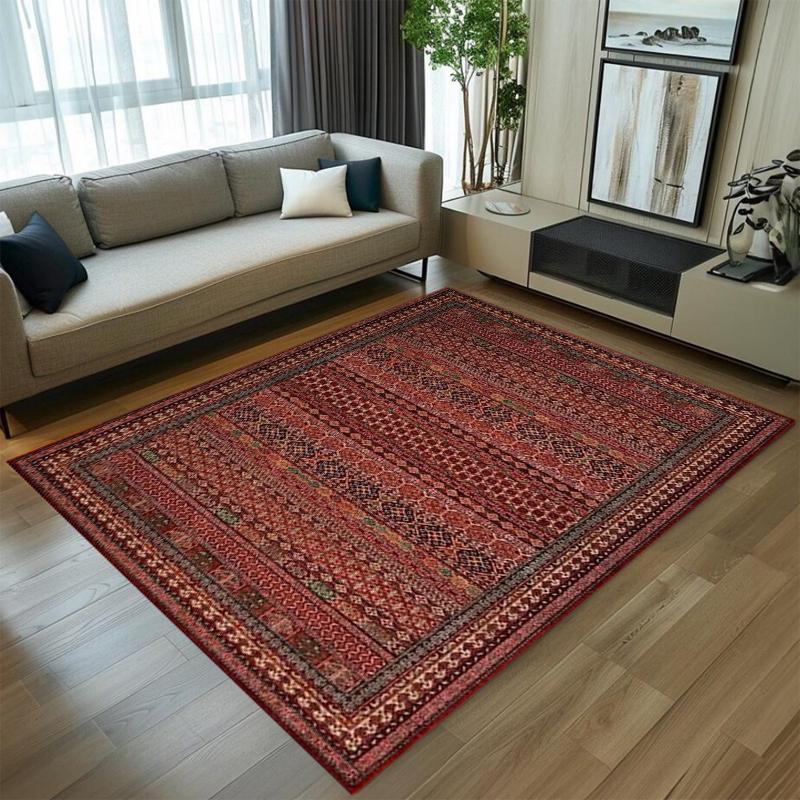 Boho Vintage Ethnic Pattern Area Rug for Living Room Bedroom Non Slip Floor Mat with Red Beige Geometric Design for Home Decor 50X80CM
Boho Vintage Ethnic Pattern Area Rug for Living Room Bedroom Non Slip Floor Mat with Red Beige Geometric Design for Home Decor 50X80CM