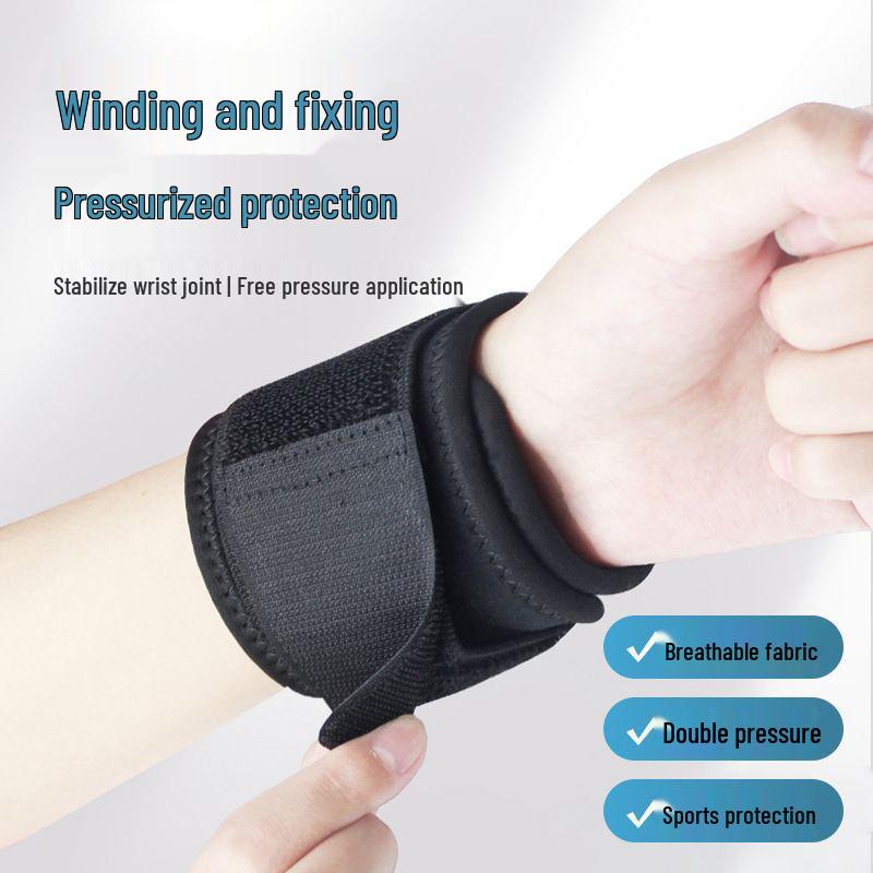 Professional Wrist Support - Compression Strap for Strain and Sprain Relief in Sports Fitness Black - 2 pack
Professional Wrist Support - Compression Strap for Strain and Sprain Relief in Sports Fitness Black - 2 pack