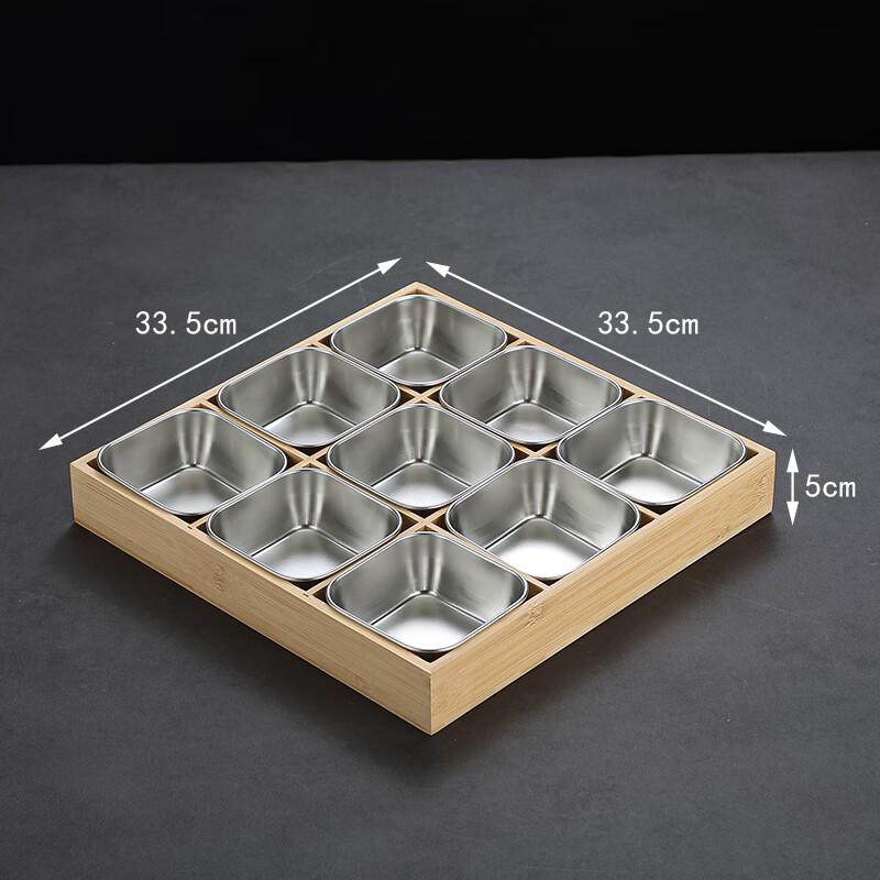 Commercial 304 Stainless Steel Nine-Grid Hotpot Serving Set
Commercial 304 Stainless Steel Nine-Grid Hotpot Serving Set