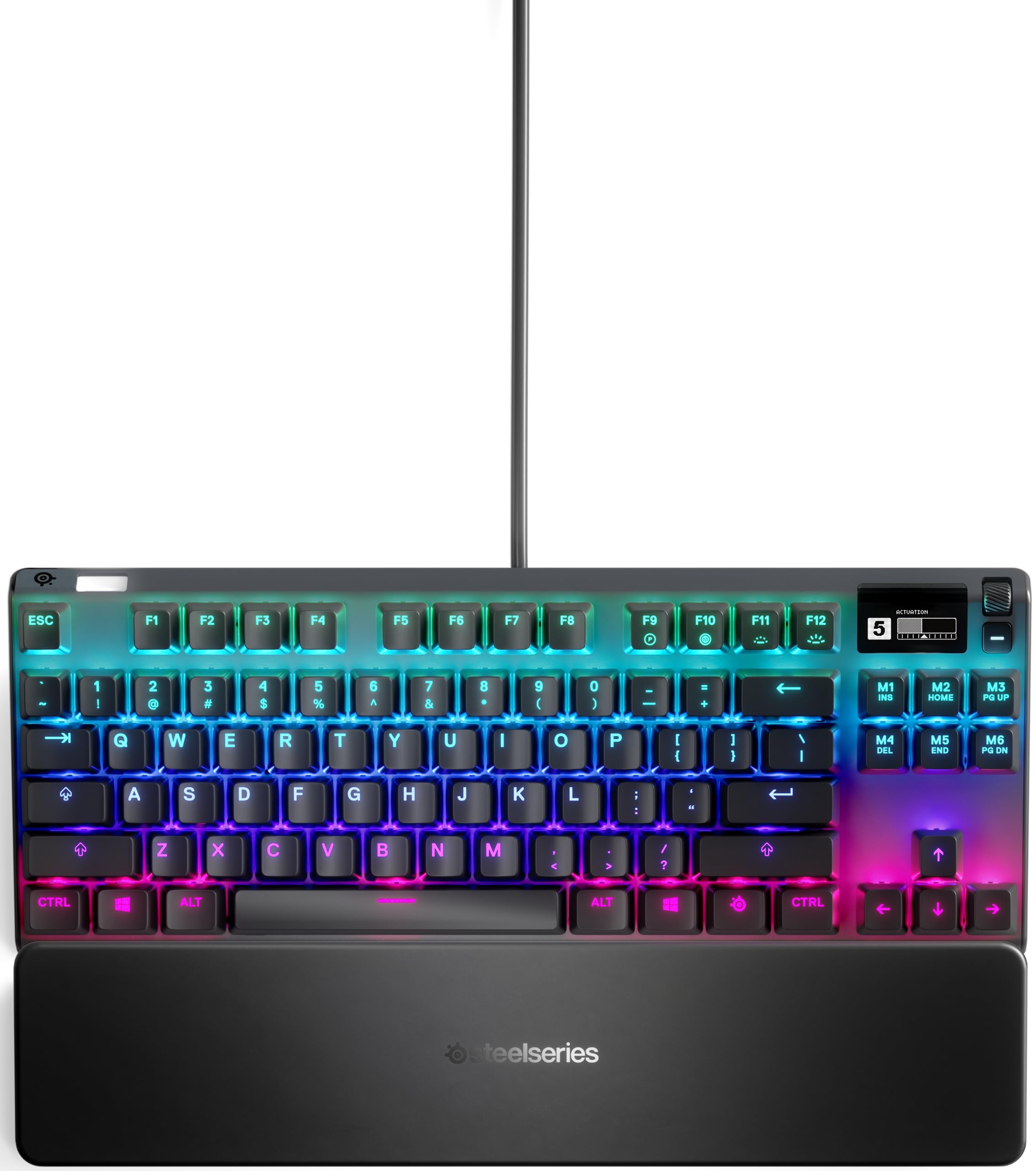 SteelSeries Rapid Trigger Gaming Keyboard Tenkeyless Wired English Layout OmniPoint Switch Organic EL Display Apex Pro TKL US 64734 Black
SteelSeries Rapid Trigger Gaming Keyboard Tenkeyless Wired English Layout OmniPoint Switch Organic EL Display Apex Pro TKL US 64734 Black