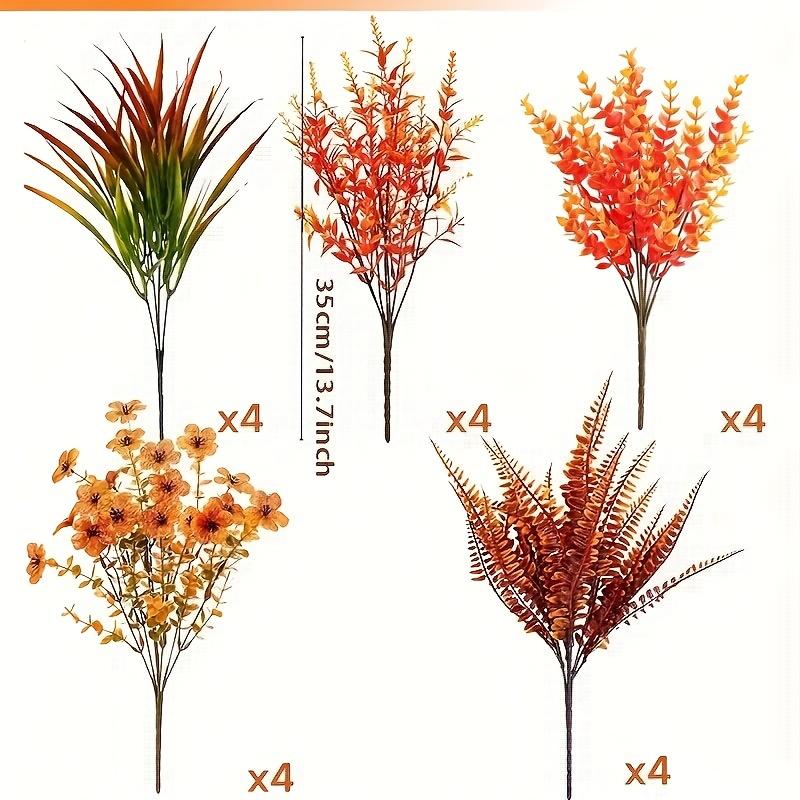 20PCS UV-Resistant Artificial Fall Flowers Outdoor/Indoor - Low-Maintenance Fall Decorations, Fall Decorations for Home
20PCS UV-Resistant Artificial Fall Flowers Outdoor/Indoor - Low-Maintenance Fall Decorations, Fall Decorations for Home
