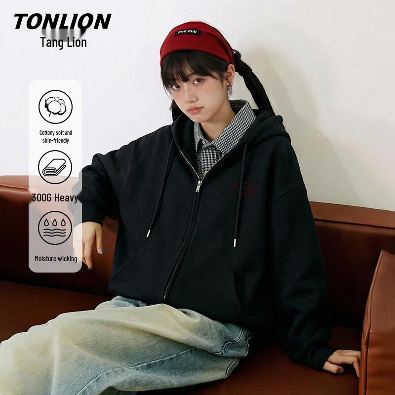 TonLion Women s Hooded Zip-Up Sweatshirt 2XL
TonLion Women s Hooded Zip-Up Sweatshirt 2XL