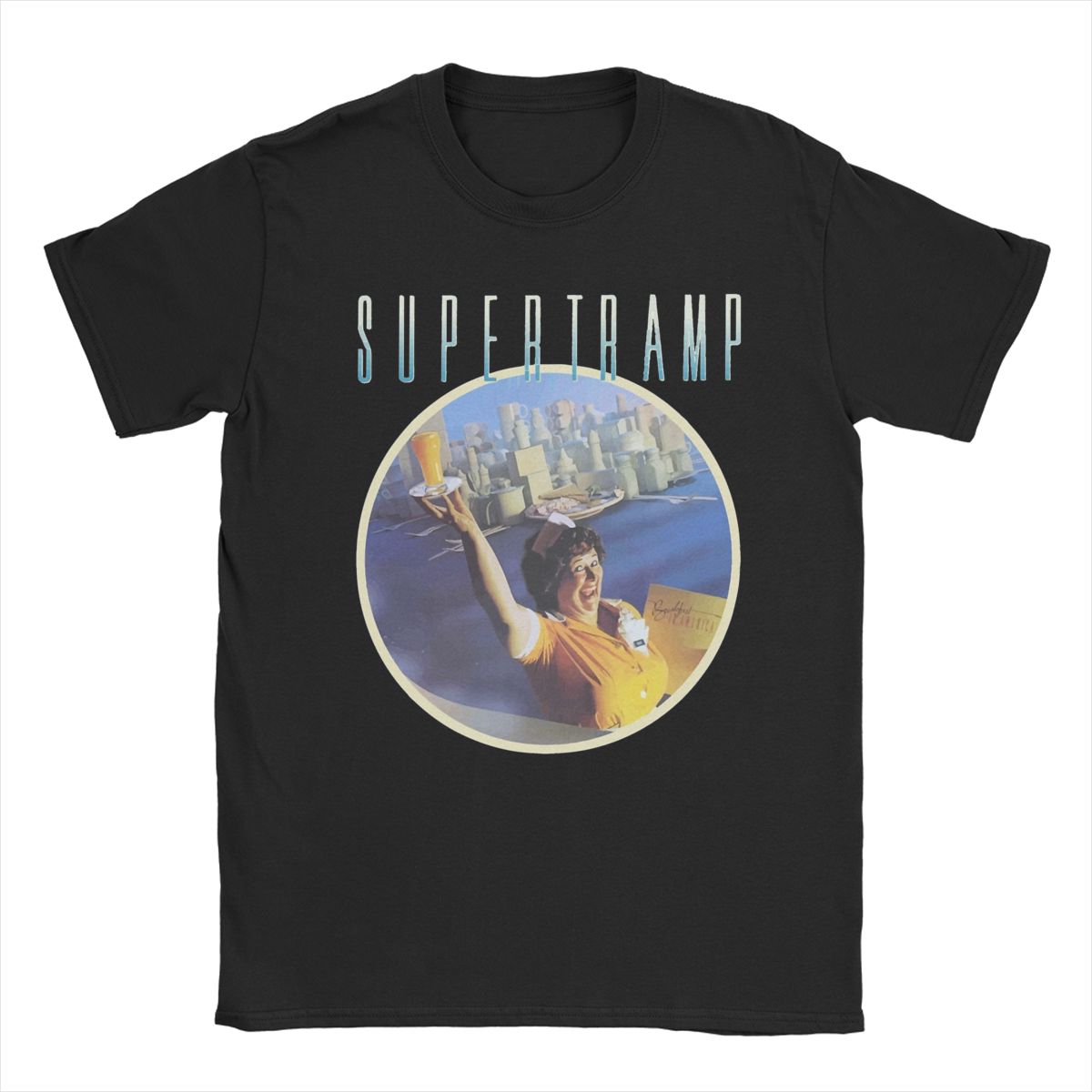 Awesome Supertramp Breakfast In America Tribute T-Shirts Men Round Neck 100% Cotton T Shirt Short Sleeve Tees Summer Clothing XXXXXL бордовий
Awesome Supertramp Breakfast In America Tribute T-Shirts Men Round Neck 100% Cotton T Shirt Short Sleeve Tees Summer Clothing XXXXXL бордовий
