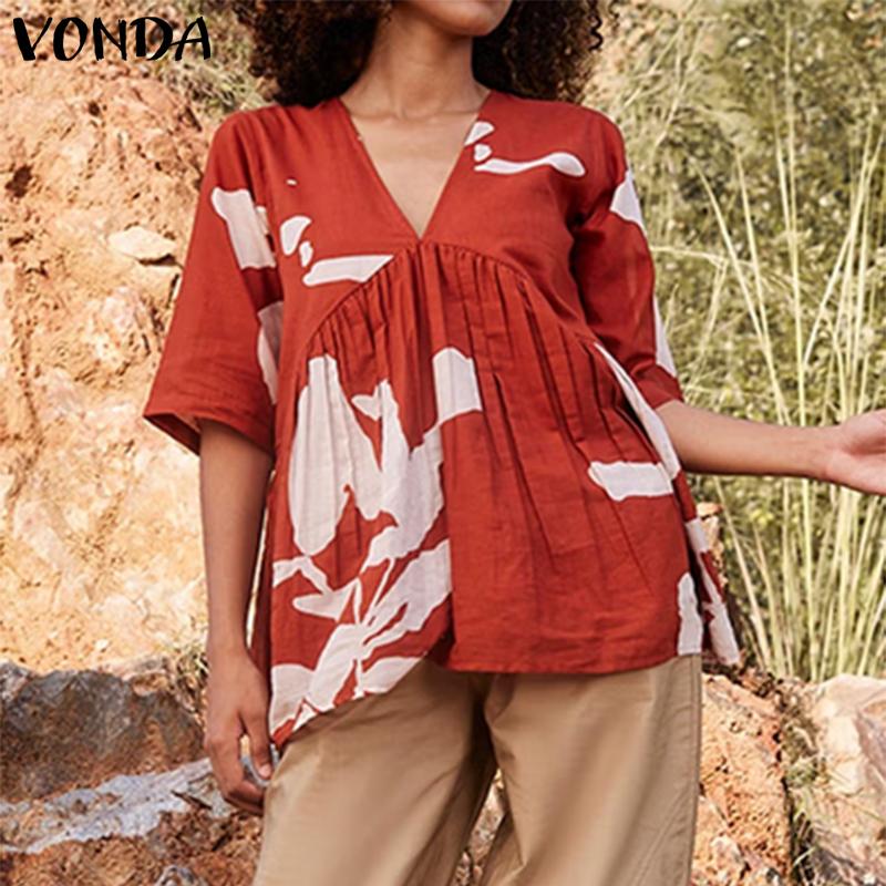 VONDA Женская летняя винтажная блузка с короткими рукавами и цветочным принтом 2XL хаки
VONDA Женская летняя винтажная блузка с короткими рукавами и цветочным принтом 2XL хаки