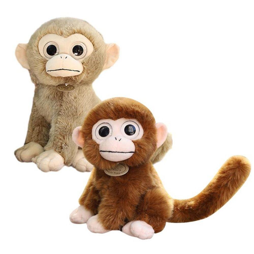 Big Eyed Golden Monkey Plush Stuffed Animal Brown Monkey Dolls Monkey Stuffed Toy Birthday Gift 17cm-Dark brown
Big Eyed Golden Monkey Plush Stuffed Animal Brown Monkey Dolls Monkey Stuffed Toy Birthday Gift 17cm-Dark brown