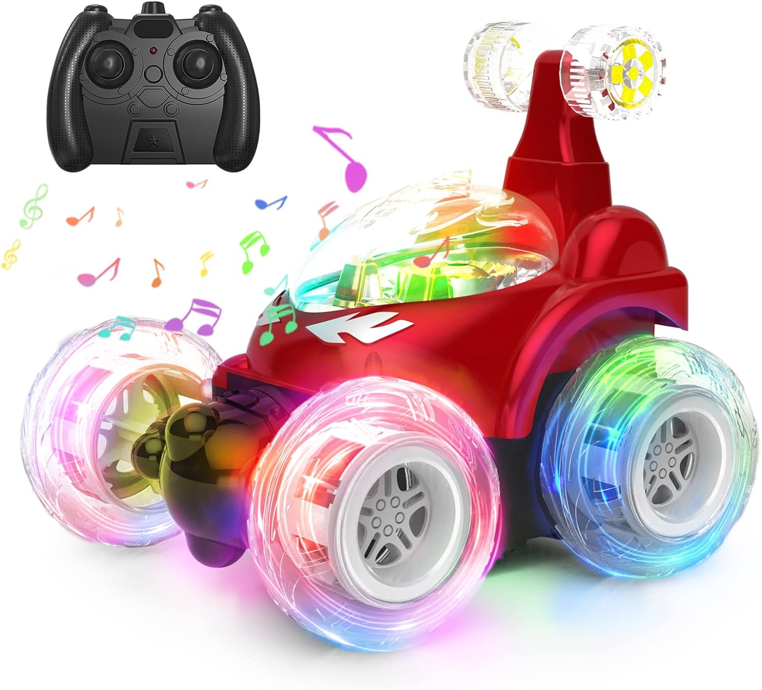 RC Stunt Car Непобедимый вращающийся на 360 ° Twister с яркими огнями и музыкальным переключателем, перезаряжаемый автомобиль с дистанционным управлением
RC Stunt Car Непобедимый вращающийся на 360 ° Twister с яркими огнями и музыкальным переключателем, перезаряжаемый автомобиль с дистанционным управлением