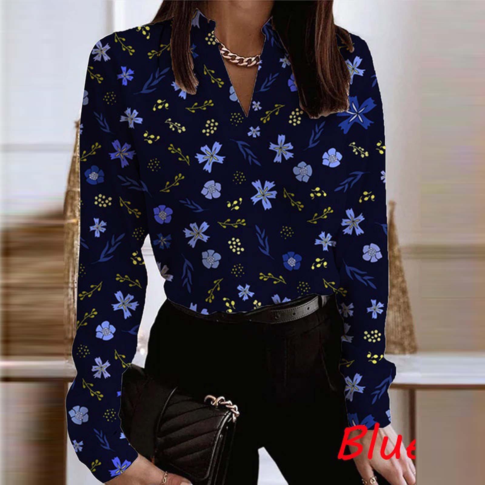 Весенне-осенние женские топы с V-образным вырезом, блузки с принтом, топы с длинным рукавом, блузка с V-образным вырезом XXXL синий
Весенне-осенние женские топы с V-образным вырезом, блузки с принтом, топы с длинным рукавом, блузка с V-образным вырезом XXXL синий