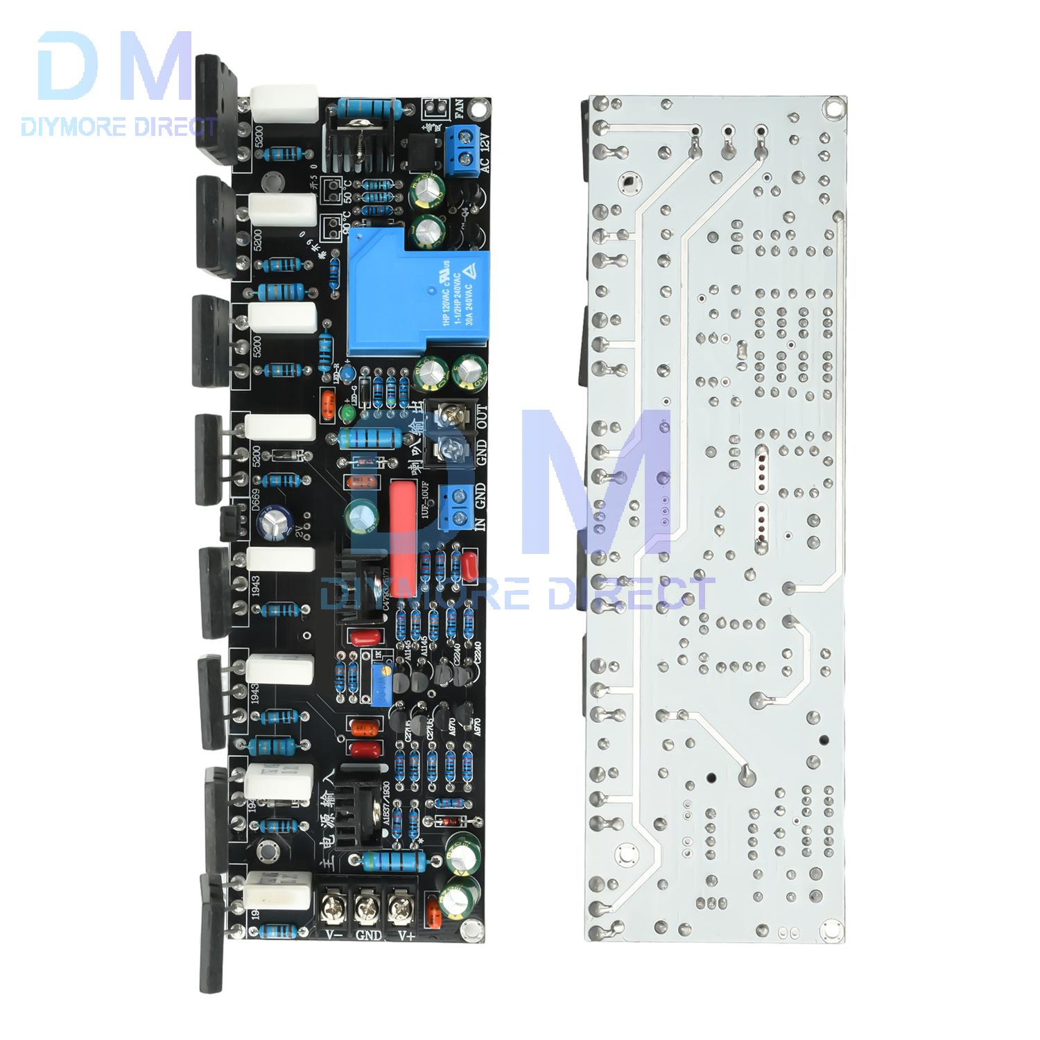 400W Post Amplifier Board Mono Power Amplifier with Horn Protection A1943/C5200 High Power Audio for DIY Speakers Home Theater
400W Post Amplifier Board Mono Power Amplifier with Horn Protection A1943/C5200 High Power Audio for DIY Speakers Home Theater