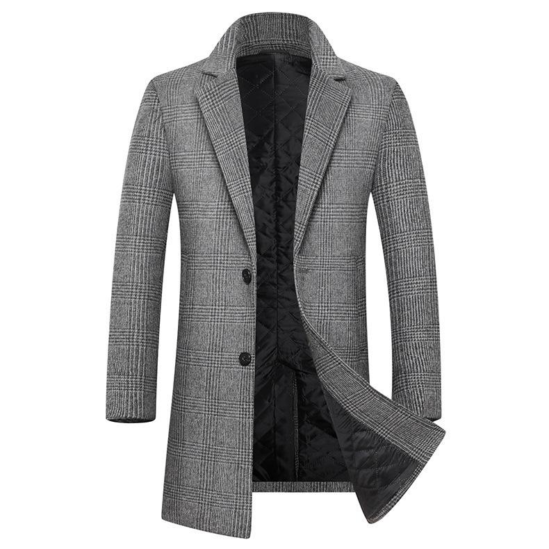 Autumn and Winter Thickened Quilted Plaid Woolen Coat Mid-length Windbreaker Slim Lapel Top Jacket 2XL
Autumn and Winter Thickened Quilted Plaid Woolen Coat Mid-length Windbreaker Slim Lapel Top Jacket 2XL