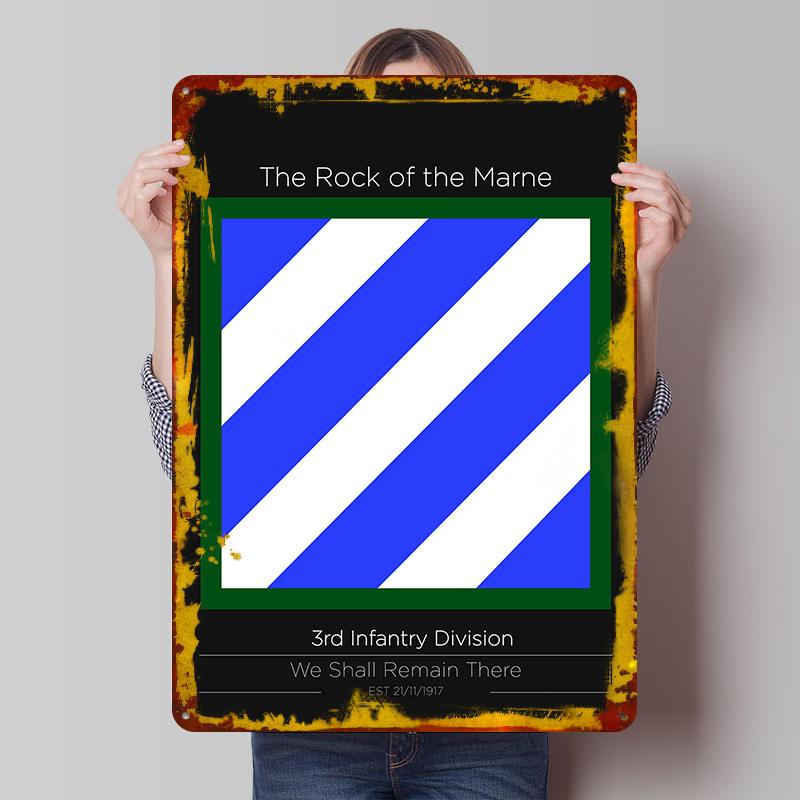 3rd Infantry Division Printed Poster Customized Wall Art Retro Vintage Metal Tin Signs for Bedroom Decoration Room Coffee Bar 7.9x11.8In(20x30cm)
3rd Infantry Division Printed Poster Customized Wall Art Retro Vintage Metal Tin Signs for Bedroom Decoration Room Coffee Bar 7.9x11.8In(20x30cm)