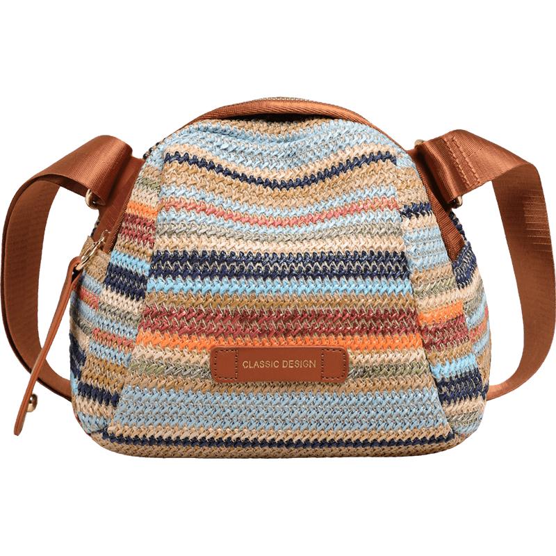 Viney Rainbow Woven Small Crossbody Bag
Viney Rainbow Woven Small Crossbody Bag