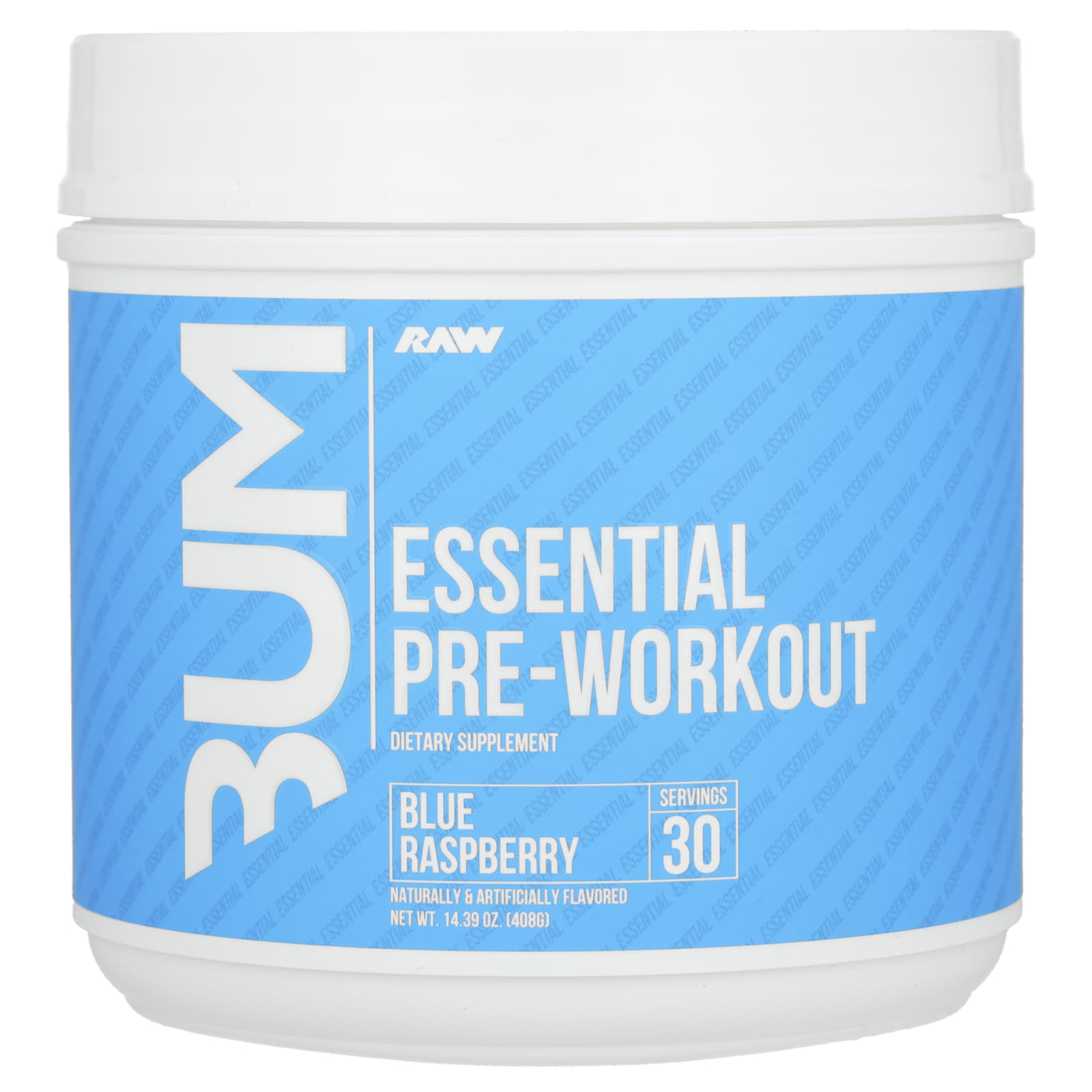 Raw Nutrition, Bum, Essential Pre-Workout Supplement, Blue Raspberry, 14.39 oz (408 g)
Raw Nutrition, Bum, Essential Pre-Workout Supplement, Blue Raspberry, 14.39 oz (408 g)