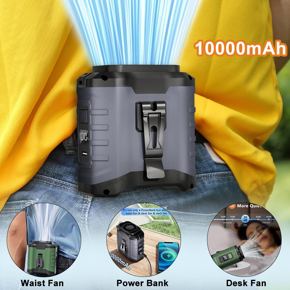 10000mAh Waist Fan Mini USB Rechargeable Portable Waist Clip Fan Wireless Hanging Neck Fan for Outdoor Camping Working Sports зелёный
10000mAh Waist Fan Mini USB Rechargeable Portable Waist Clip Fan Wireless Hanging Neck Fan for Outdoor Camping Working Sports зелёный