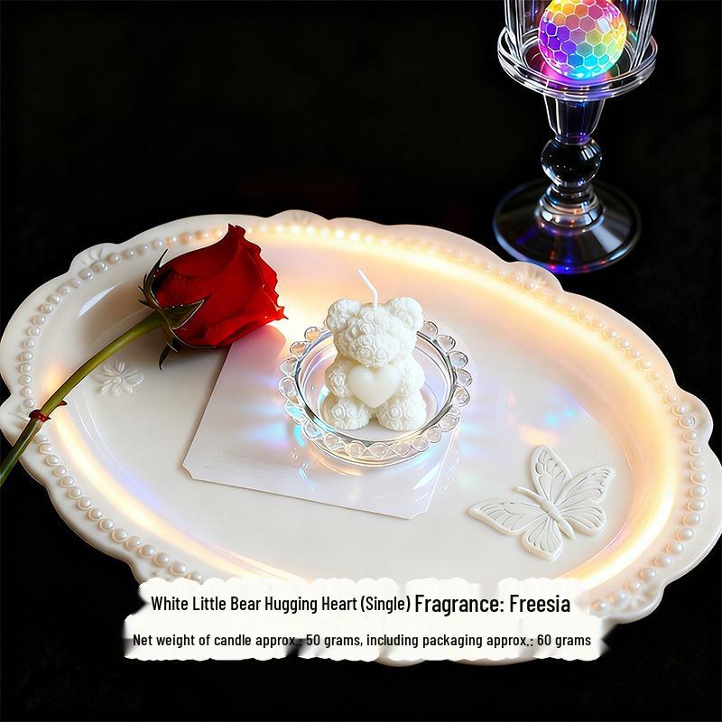 Rose Bear Heart-Shaped Scented Candle - Aromatherapy Photo Prop
Rose Bear Heart-Shaped Scented Candle - Aromatherapy Photo Prop