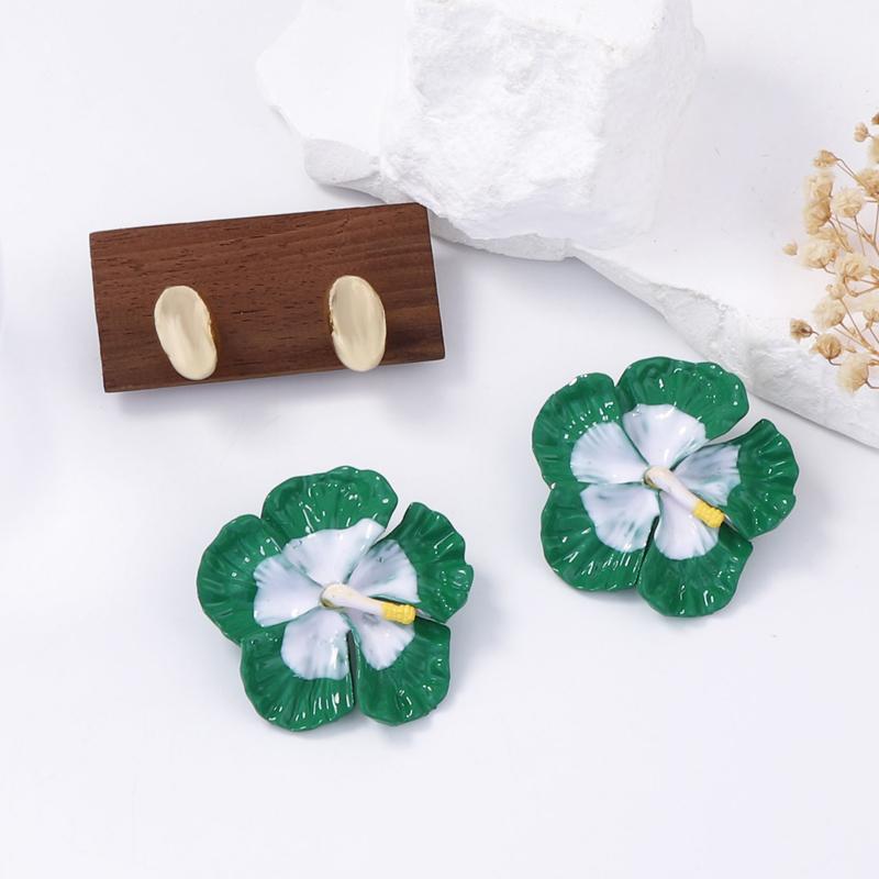 4Pcs/Set Bohemian Colorful Drip Oil Flower Stud Earring Set for Women Fashion Contrasting Floral Unique Earrings Tourist Zircon зелений
4Pcs/Set Bohemian Colorful Drip Oil Flower Stud Earring Set for Women Fashion Contrasting Floral Unique Earrings Tourist Zircon зелений