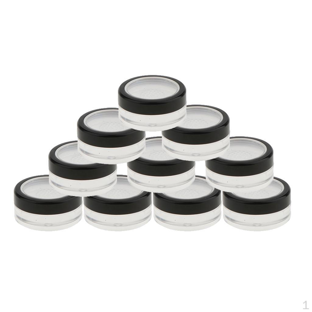 12PCS Makeup Plastic Refillable Empty Loose Jar pot boxeses Cosmetic Container Sifter Case 10g
12PCS Makeup Plastic Refillable Empty Loose Jar pot boxeses Cosmetic Container Sifter Case 10g