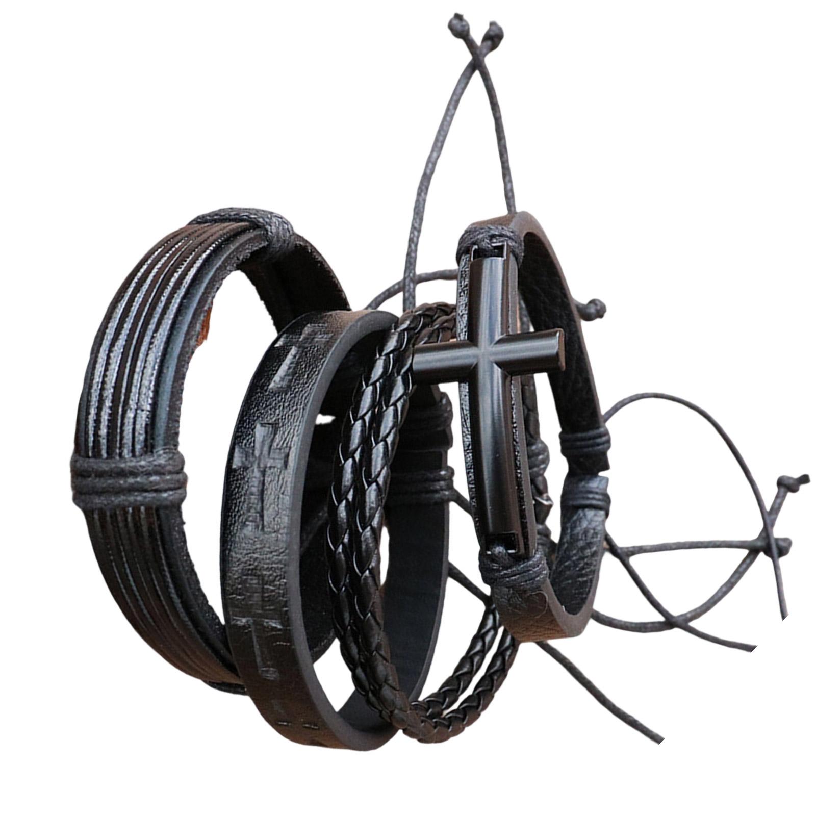 4 штуки Многофункциональный кожаный браслет Модный браслет Регулируемый браслет Подходит для вечеринок и повседневных выходов 2
4 штуки Многофункциональный кожаный браслет Модный браслет Регулируемый браслет Подходит для вечеринок и повседневных выходов 2