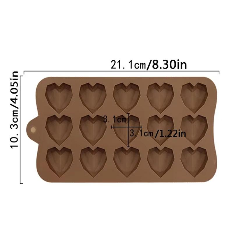 Geometric Heart Silicone Mold Chocolate Cake Mold Dessert Baking Mold for Valentine’s Day DIY Fondant Candy Ice Cube Tray Tools
Geometric Heart Silicone Mold Chocolate Cake Mold Dessert Baking Mold for Valentine’s Day DIY Fondant Candy Ice Cube Tray Tools