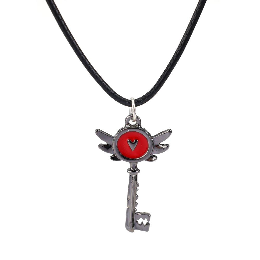 Hell Inn Cartoon Key Pendant & Winged Heart Avatar Necklace Set
Hell Inn Cartoon Key Pendant & Winged Heart Avatar Necklace Set