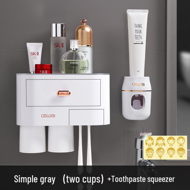 Набор из зубной щетки и ополаскивателя для полости рта с настенным креплением и контейнером для хранения без перфорации
Набор из зубной щетки и ополаскивателя для полости рта с настенным креплением и контейнером для хранения без перфорации