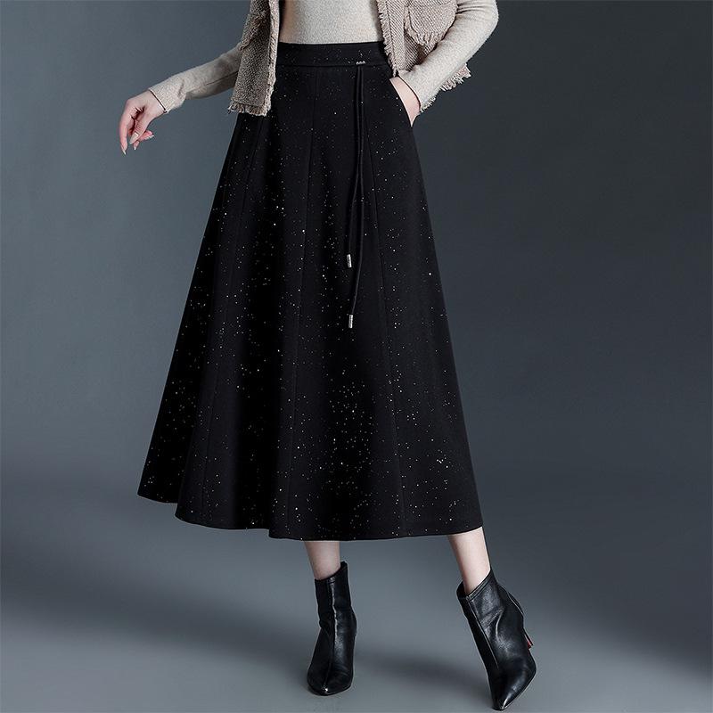 Starry Sequin Wool-Blend High-Waisted A-line Skirt: Women s Winter 2025 Mid-Length Thickened Drapey Skirt 2XL чорний
Starry Sequin Wool-Blend High-Waisted A-line Skirt: Women s Winter 2025 Mid-Length Thickened Drapey Skirt 2XL чорний