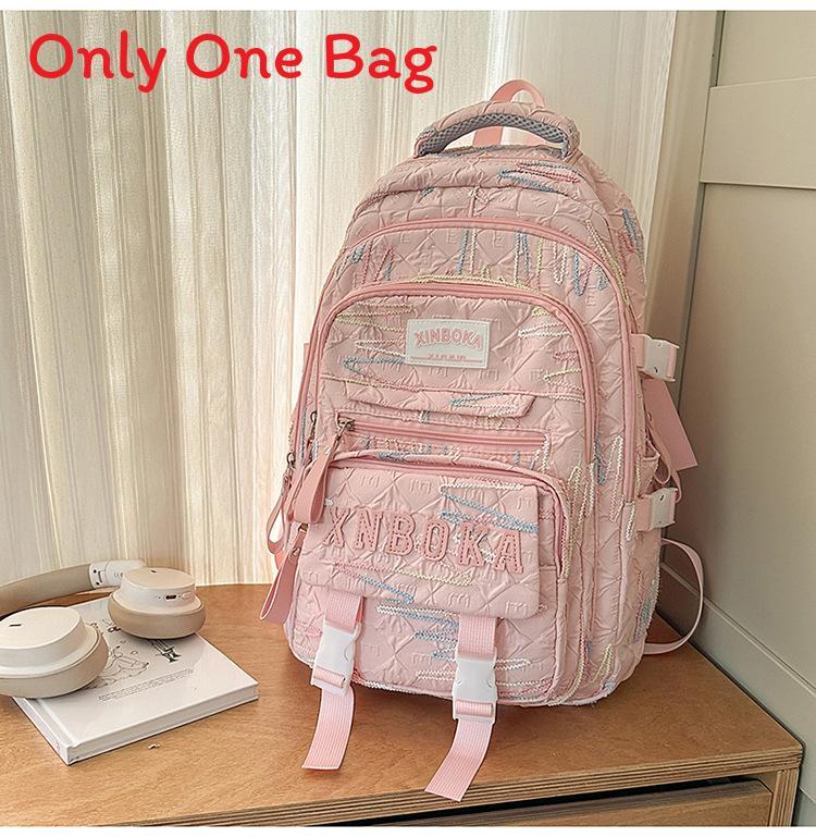 Style Girls Backpack With Multiple Compartments And Nylon Material For School Learning
Style Girls Backpack With Multiple Compartments And Nylon Material For School Learning