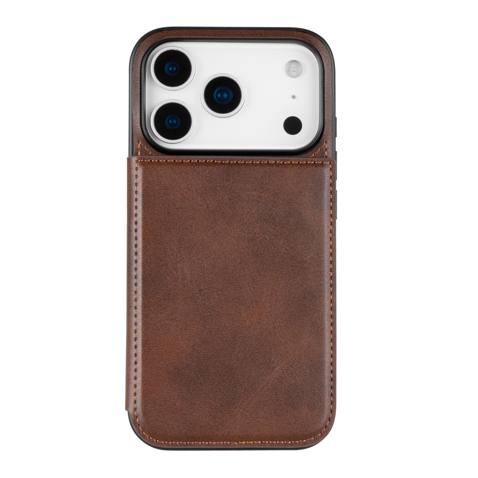 HANMAN Mika Series For iPhone 17 Pro Max Case with Card Holder PU Leather + TPU Back Cover
HANMAN Mika Series For iPhone 17 Pro Max Case with Card Holder PU Leather + TPU Back Cover