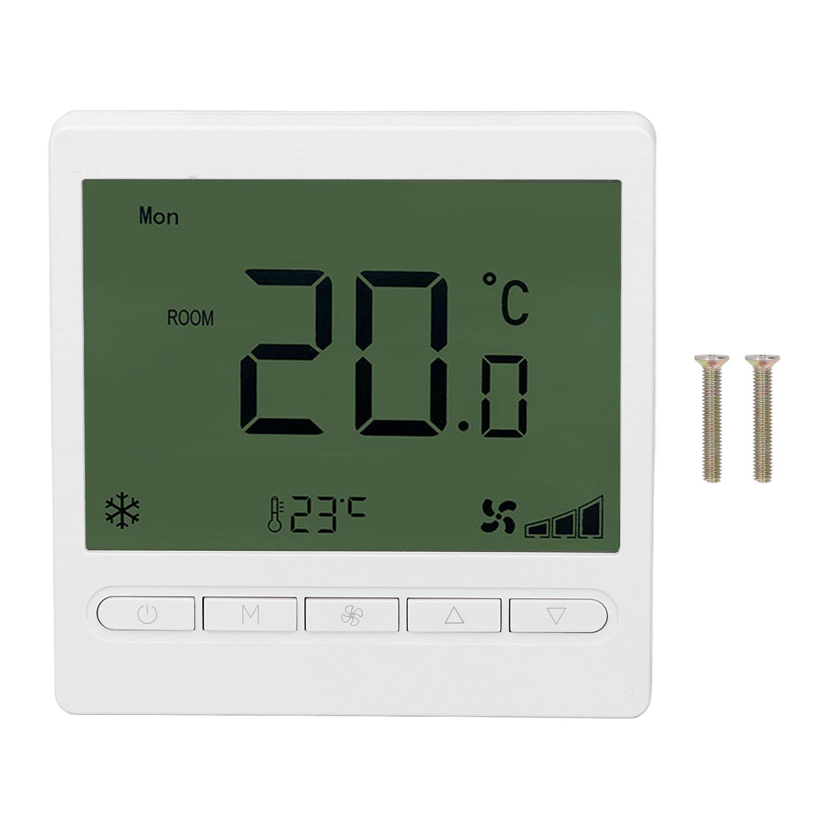 Интеллектуальный термостат фанкойла ABS LCD экран антипомеховый интеллектуальный термостат для дома 220 В
Интеллектуальный термостат фанкойла ABS LCD экран антипомеховый интеллектуальный термостат для дома 220 В