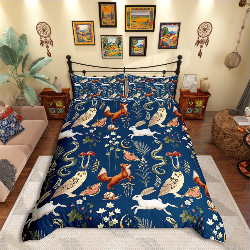 Comforter Homewish Fox Rabbit Snake Jungle Animal For Teens Bedding Setflower Mushroom Decor Comforter (quilt)-EU Single(135*200cm)3pcs
Comforter Homewish Fox Rabbit Snake Jungle Animal For Teens Bedding Setflower Mushroom Decor Comforter (quilt)-EU Single(135*200cm)3pcs